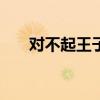对不起王子mv女主角（对不起 王子）