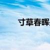 寸草春晖是谁写的（寸草春晖出自）