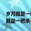 岁月就是一把杀猪刀,青春一去不复返（岁月就是一把杀猪刀）