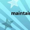 maintain的英语（maintain名词）