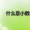 什么是小数的概念四年级（什么是小数）