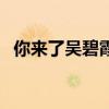 你来了吴碧霞讲的是什么（你来了吴碧霞）