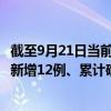 截至9月21日当前西藏拉萨最新疫情消息今天实时数据通报：新增12例、累计确诊606例