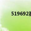 519692基金净值查询今天最新净值