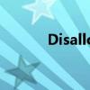 Disallowed Key Characters.