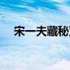 宋一夫藏秘双宝（宋一夫藏秘双宝曝光）