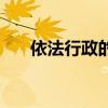依法行政的的核心（依法行政的核心）