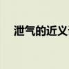 泄气的近义词是放弃吗（泄气的近义词）