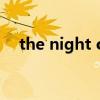 the night of December 31用什么介词
