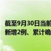截至9月30日当前宁夏中卫最新疫情消息今天实时数据通报:新增2例、累计确诊21例 截至9月30日当前宁夏中卫最新疫情消息今天实时数据通报:新增2例、累计确诊21例
