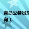 青岛公务员成绩查询系统（青岛公务员成绩查询）