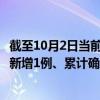 截至10月2日当前陕西西安最新疫情消息今天实时数据通报：新增1例、累计确诊2475例