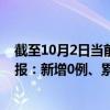 截至10月2日当前重庆巴南区最新疫情消息今天实时数据通报：新增0例、累计确诊25例