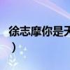徐志摩你是天边的一片云（你是天边的一片云）