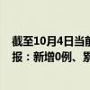 截至10月4日当前天津河东区最新疫情消息今天实时数据通报：新增0例、累计确诊60例