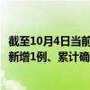 截至10月4日当前四川眉山最新疫情消息今天实时数据通报：新增1例、累计确诊40例