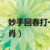 妙手回春打一生肖是羊吗?(妙手回春打一生肖) 妙手回春打一生肖是羊吗?(妙手回春打一生肖)