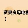 贤妻良母电视剧全集演员表（贤妻良母演员表）