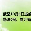 截至10月6日当前福建泉州最新疫情消息今天实时数据通报：新增0例、累计确诊1211例