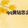 qq黄钻怎么升级啊（qq黄钻怎么升级）