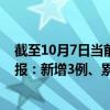 截至10月7日当前重庆綦江区最新疫情消息今天实时数据通报：新增3例、累计确诊31例