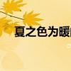 夏之色为暖的黄如什么如什么（夏之色）