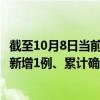 截至10月8日当前江苏盐城最新疫情消息今天实时数据通报:新增1例、累计确诊69例 截至10月8日当前江苏盐城最新疫情消息今天实时数据通报:新增1例、累计确诊69例