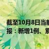 截至10月8日当前重庆潼南区最新疫情消息今天实时数据通报：新增1例、累计确诊24例