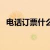 电话订票什么时候出票（电话订票时间段）