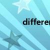differentwith和differentfrom