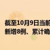 截至10月9日当前山西运城最新疫情消息今天实时数据通报：新增8例、累计确诊56例