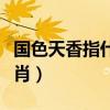 国色天香指什么生肖动物（国色天香指什么生肖）