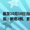 截至10月10日当前北京西城区最新疫情消息今天实时数据通报：新增2例、累计确诊119例