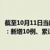 截至10月11日当前山西运城最新疫情消息今天实时数据通报：新增10例、累计确诊79例