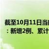 截至10月11日当前广东惠州最新疫情消息今天实时数据通报：新增2例、累计确诊134例