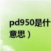 pd950是什么意思是什么金（pd950是什么意思）