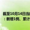 截至10月14日当前广东珠海最新疫情消息今天实时数据通报：新增1例、累计确诊236例