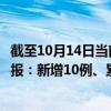 截至10月14日当前内蒙古包头最新疫情消息今天实时数据通报：新增10例、累计确诊144例