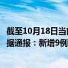 截至10月18日当前内蒙古呼和浩特最新疫情消息今天实时数据通报：新增9例、累计确诊1559例