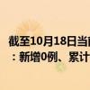 截至10月18日当前福建福州最新疫情消息今天实时数据通报：新增0例、累计确诊86例