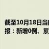 截至10月18日当前天津津南区最新疫情消息今天实时数据通报：新增0例、累计确诊370例