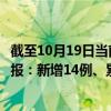 截至10月19日当前北京朝阳区最新疫情消息今天实时数据通报：新增14例、累计确诊716例