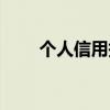 个人信用报告自助查询（个人信用）
