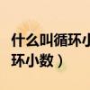 什么叫循环小数什么叫非循环小数（什么叫循环小数）
