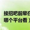 接招吧前辈在哪个平台看几点（接招吧前辈在哪个平台看）