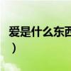 爱是什么东西不过是玩玩而已（爱是什么东西）