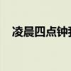 凌晨四点钟我看见了海棠花未眠的下一句