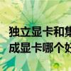 独立显卡和集成显卡哪个好点（独立显卡和集成显卡哪个好）