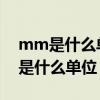 mm是什么单位的等于多少厘米 视频（MM是什么单位）