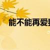 能不能再爱我一遍像以前是什么歌的歌词